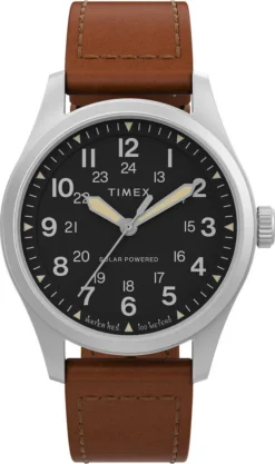 Nur Zeit Timex Braun Kollektion Expedition North Field Solar - Mann
