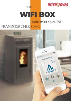 Interstoves Pelletofen Paola 12 KW Schwarz, WIFI-Control + Fernbedienung Möglich -Vidailo Verkaufe 49ca55d3103aea398eb0823171f3b74b