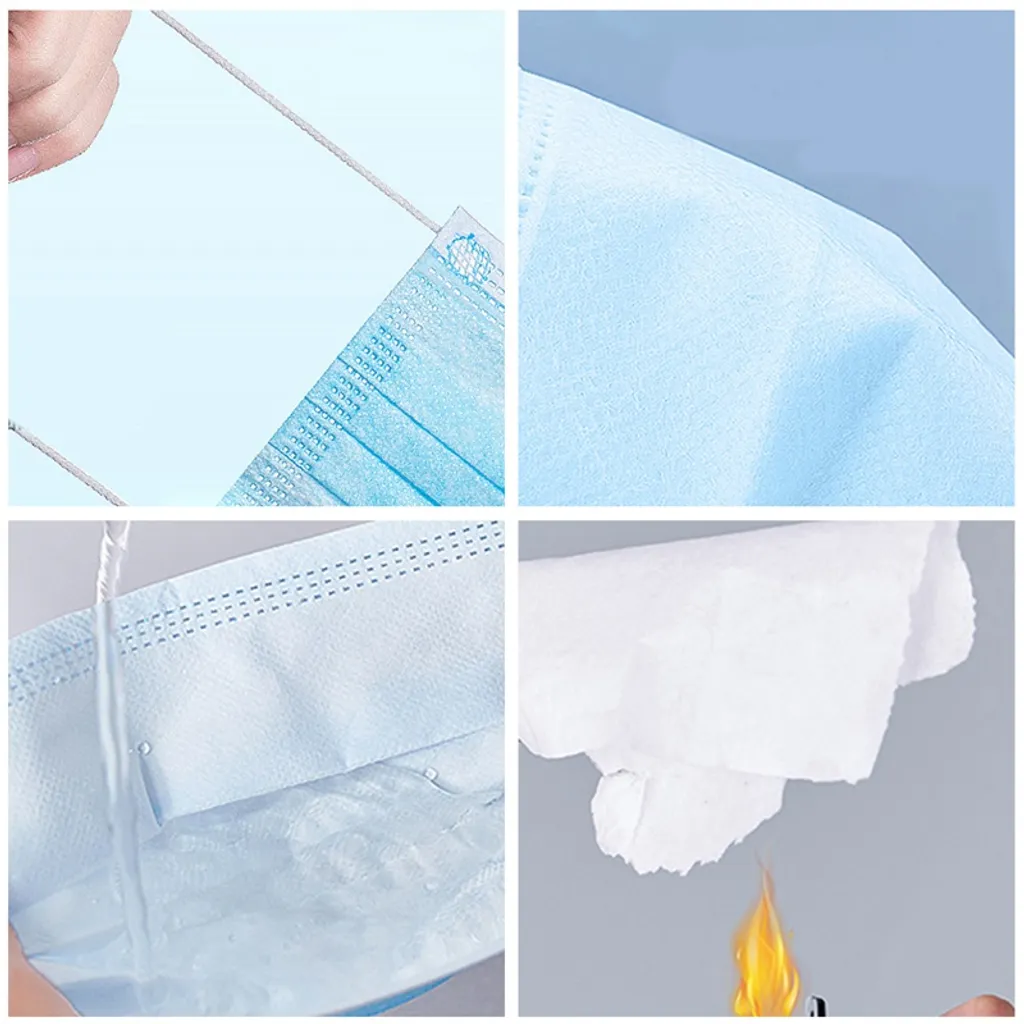 100 × 3-lagige Einwegmaske Aus Schmelzgeblasenem Stoff Für Kinder Ohrhaken Mit Hoher Elastizität Hohe Filtration Und Atmungsaktivität - Weiß 8 100 × 3-lagige Einwegmaske Aus Schmelzgeblasenem Stoff Für Kinder Ohrhaken Mit Hoher Elastizität Hohe Filtration Und Atmungsaktivität - Weiß – Bild 6