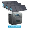 BLUETTI AC200P Stromerzeuger Mit PV200 Solarpanel Mit 2000W Solar Generator Kit Mit 3pcs 200W Faltbares Solarpanel, 2 220V AC Outlet Lite Batterie Portable Power Station Für Home Use Outdoor Camping RV -Vidailo Verkaufe 4a242088030cc830a226f53ba85132d9