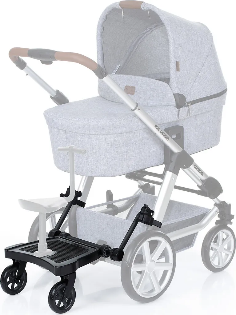 ABC Design Baby Trittbrett Mit Sitz Für Kinder, Kiddie Ride On 2, Set Trittbretter Zubehör Für Kiwa Buggyboard Buggybord Kiddyboard Kiddy Ride On Baswone 4 ABC Design Baby Trittbrett Mit Sitz Für Kinder, Kiddie Ride On 2, Set Trittbretter Zubehör Für Kiwa Buggyboard Buggybord Kiddyboard Kiddy Ride On Baswone – Bild 2