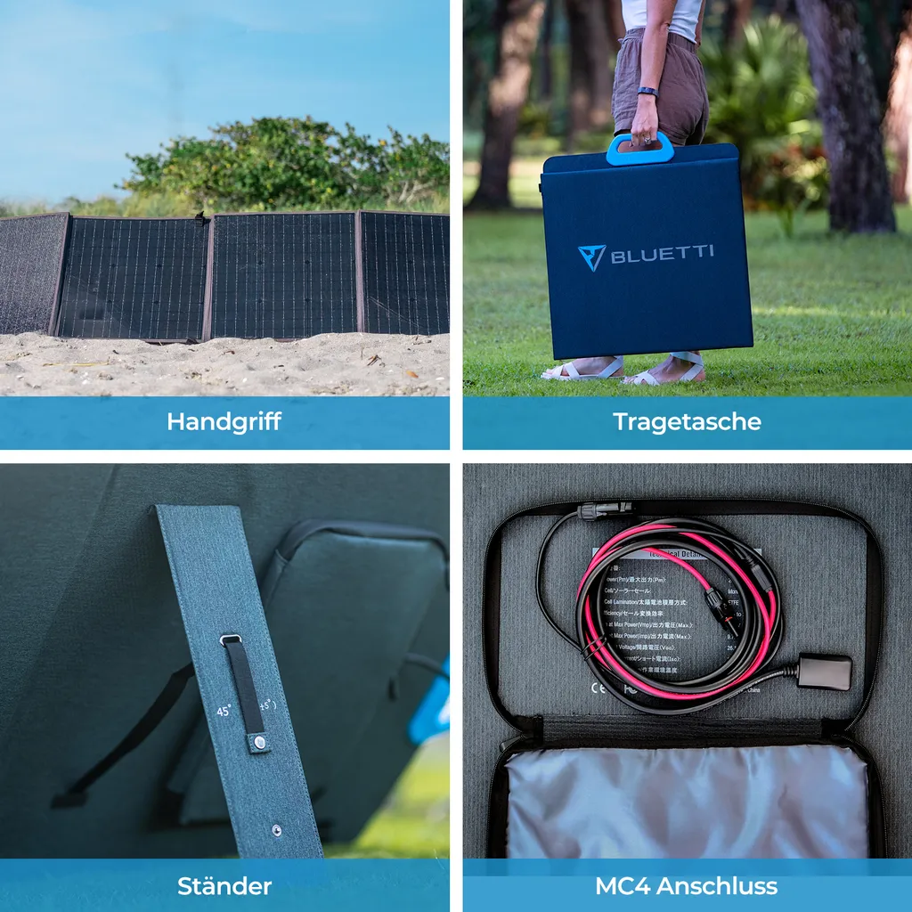 BLUETTI Tragbarer Stromerzeuger EB70 Mit PV200 200W Solar Panel, 716Wh LiFePO4 Batterie-Backup Solarspeicher Mit 100W Typ-C, Solargenerator Für Autoreisen, Netzunabhängig, Stromausfälle 10 BLUETTI Tragbarer Stromerzeuger EB70 Mit PV200 200W Solar Panel, 716Wh LiFePO4 Batterie-Backup Solarspeicher Mit 100W Typ-C, Solargenerator Für Autoreisen, Netzunabhängig, Stromausfälle – Bild 8