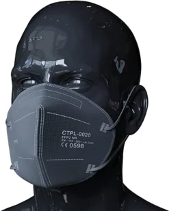 DE+Fachhändler+CE 0598+Blitzversand+10 Stück 5-lagige Schwarze Atemschutzmasken FFP2 Mundschutz, Schutzmaske, Einwegmasken Von Eqomed® -Vidailo Verkaufe 4ddea1c093c1bdcfb96c4d1186883447