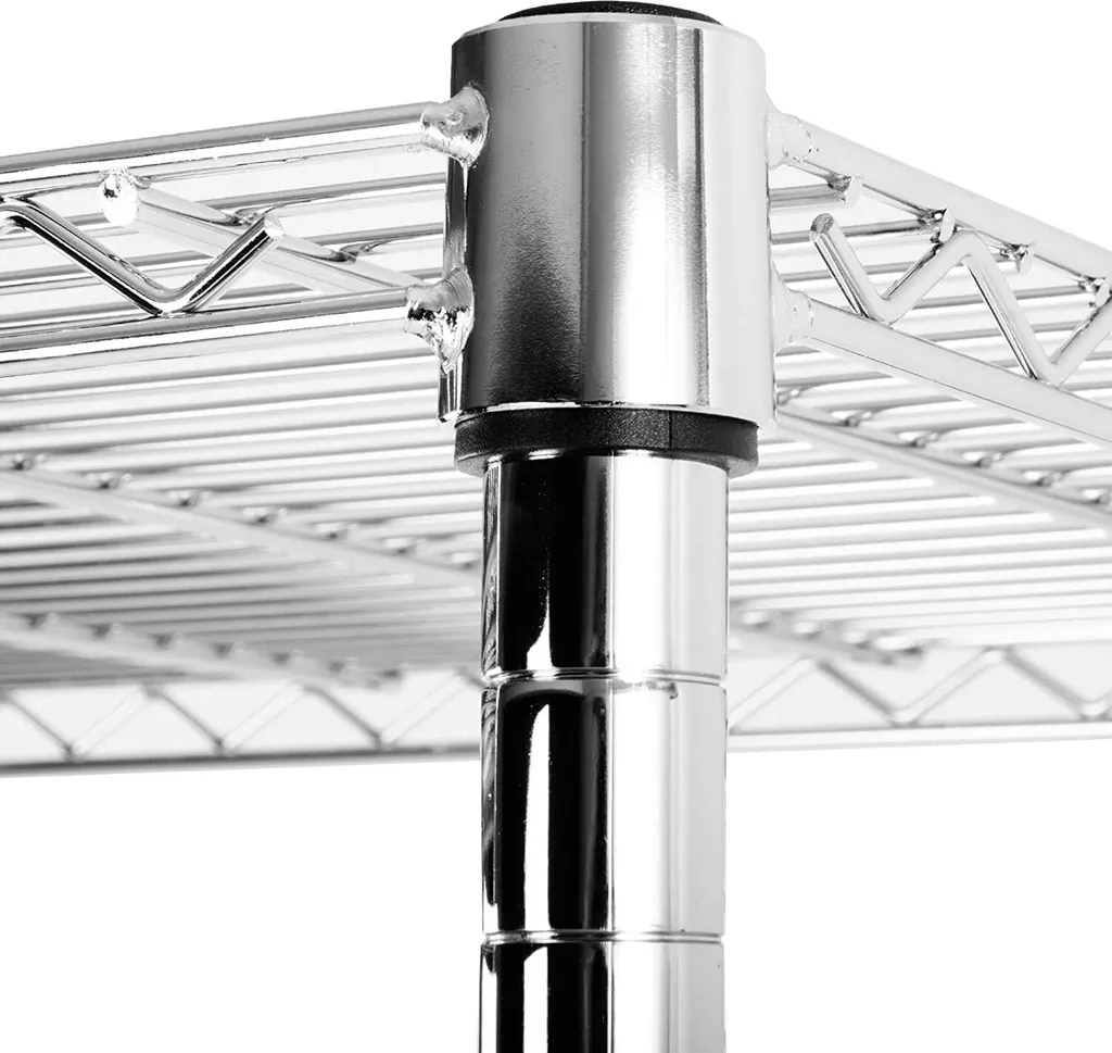 Schwerlastregal - Metallregal Himalaya Verchromt 5 Böden 200 X 90 X 60 Cm 6 Schwerlastregal - Metallregal Himalaya Verchromt 5 Böden 200 X 90 X 60 Cm – Bild 4