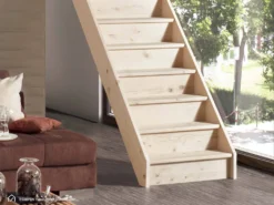 Holztreppe Intercon Casablanca | Fichte | Gerader Verlauf | 80 Cm Breite | Ohne Geländer | Mit Setzstufen 9 Holztreppe Intercon Casablanca | Fichte | Gerader Verlauf | 80 Cm Breite | Ohne Geländer | Mit Setzstufen -Vidailo Verkaufe 5170c4fa32d879c492971b3f7e4d5151