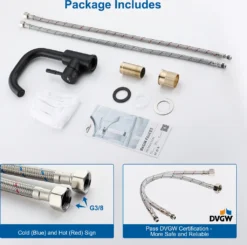 Schwarz Wasserhahn Bad, 360° Drehbar Waschtischarmatur Mischbatterie Für Waschbecken -Vidailo Verkaufe 53dc9e7f75ade0c3cad96bb469c3a371