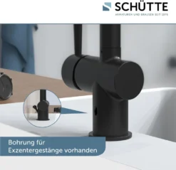 SCHÜTTE Waschtischarmatur CORNWALL, Wasserhahn Bad Mit Ablaufgarnitur, Pop Up Abflussstopfen -Vidailo Verkaufe 53fd46e0b7cc7a8384f14fb48ef4c2da