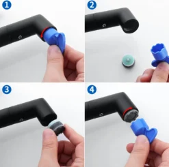 Lonheo Badarmatur 360° Drehbar Auslauf Hochdruck Wasserhahn Waschbecken Einhandmischer Waschtischarmatur Mischbatterie Fürs Badezimmer, Schwarz -Vidailo Verkaufe 550e534399a9e054f9fe8659309fcc1f