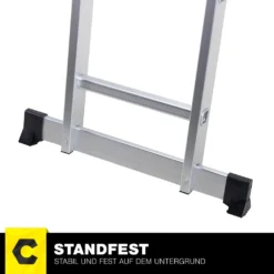 Craftfull Mehrzweckleiter CF-104A - 6in1 Leiter - Gelenkleiter Aus Aluminium - Klappleiter - Stehleiter - Anlegeleiter - Anti-Rutsch-Profil - 3,5 Meter (4x3 Sprossen) -Vidailo Verkaufe 557e0a1a199a2380f8e6423414e35485