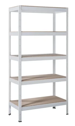 SCHULTE Regalwelt Steckregal Mit 5 PowerMAX Fachböden, 65 Kg Tragkraft, 190x100x40 Cm (HxBxT), Weiß -Vidailo Verkaufe 56af4f0885a2b43831481c4384210dcc