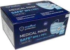 Medizinische Masken SAFE® Mundschutz, 3-lagig, Pink, 50 Stück -Vidailo Verkaufe 56c4c9fbad9d40a0ec37e083edca9bb0
