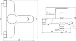 SCHÜTTE Design Wannenarmatur DENVER, Badewannenarmatur Mit 1/2" Brauseanschluss, Einhebelmischer Bad Schwarz Matt -Vidailo Verkaufe 57774604f5edb91502958a48a52c5c33