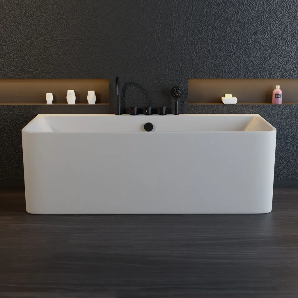 Badewanne Acrylwanne Standbadewanne 170 X 80 X 58 Cm, Sanitäracryl Saria 6 Badewanne Acrylwanne Standbadewanne 170 X 80 X 58 Cm, Sanitäracryl Saria – Bild 4