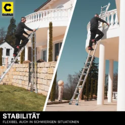 Mehrzweckleiter - Teleskopleiter CF-105A - Leiter - Multifunktionsleiter - Aluleiter - Klappleiter - 5.10 Meter (4x5 Sprossen) -Vidailo Verkaufe 59d34e961475a633bc3730162e5bf784