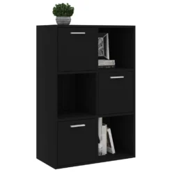 VidaXL Lagerschrank Schwarz 60x29,5x90 Cm Holzwerkstoff -Vidailo Verkaufe 59d54a3c77cbc18a2605f0bee549efd6