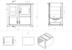 Kaminofen Mit Backfach Und Herdplatte Teba TKS 18 Rechts Mehrfachbelegung Holzofen 10 KW Kamin Ofen Holz Holzherd Küchenhexe Kochplatte Küchenofen -Vidailo Verkaufe 5b30cb6044f5745d6766d4e4f4ffaa81