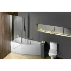 Raumspar Badewanne TIGRA 150x75x46cm Links, Weiß -Vidailo Verkaufe 5bb777085663e9a353bd05a19fccd87b