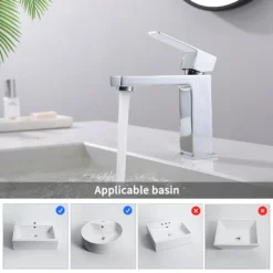 Wasserhahn Bad Armatur Waschbecken Mischbatterie Badarmatur Waschtischarmatur Einhandmischer Messing Chrom Für Badezimmer -Vidailo Verkaufe 5c810c6d9441cdef2d24476f93d4d240