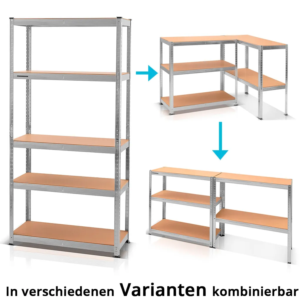 STAHLWERK Schwerlastregal Belastbar Bis 875 Kg Stahlregal Kellerregal Lagerregal 8 STAHLWERK Schwerlastregal Belastbar Bis 875 Kg Stahlregal Kellerregal Lagerregal – Bild 6