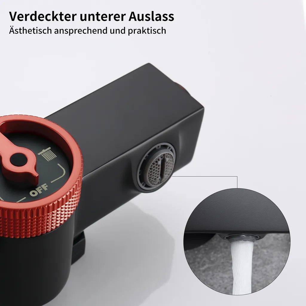 Duschsystem Mit Thermostat Schwarz 3 In 1 Duschset Mit Trennbar Badewannenarmatur Duscharmatur Aus Messing Duschset 3 Funktion Handbrause Überkopfbrause Duschstange Regendusche Für Bad 12 Duschsystem Mit Thermostat Schwarz 3 In 1 Duschset Mit Trennbar Badewannenarmatur Duscharmatur Aus Messing Duschset 3 Funktion Handbrause Überkopfbrause Duschstange Regendusche Für Bad – Bild 10