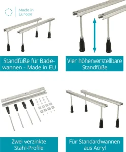 Calmwaters® Raumsparende Eckbadewanne 160x70 Cm, Set Mit Acrylwanne Essential Small, Wannenfüße, Ab- Und Überlaufgarnitur, Platzsparende Badewanne Rechter Ausführung, 160 X 70 Cm, Weiß, 99000326 -Vidailo Verkaufe 6058668b6a4510c2a37307f402849342