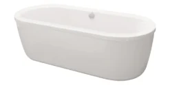 Calmwaters® Freistehende Badewanne 180x80 Cm, Acrylwanne Modern Soft, Duo-Badewanne Für 2 Personen, Maße 180 X 80 Cm, Freistehende Wanne Oval, Runde Badewanne Freistehend, Duowanne Weiß, 02SL3337 -Vidailo Verkaufe 60f0407eb474b2cdbe98acd41fd64231