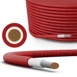 20m Solarkabel 6 Mm² H1Z2Z2-K Photovoltaik Kabel Für Solaranlagen Rot