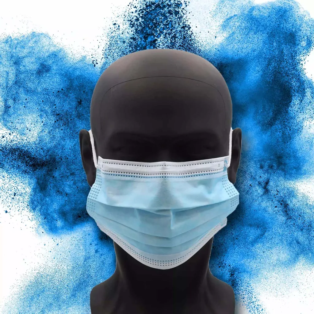OP-Maske, Blau, Typ II, 3-Lagig, Latexfrei, 50 Stück, ECO-PLUS, Einwegmaske, Medizinischer Mundschutz, MNS, Mund-Nasenschutz, Einmalmaske, Schutzmaske 3 OP-Maske, Blau, Typ II, 3-Lagig, Latexfrei, 50 Stück, ECO-PLUS, Einwegmaske, Medizinischer Mundschutz, MNS, Mund-Nasenschutz, Einmalmaske, Schutzmaske