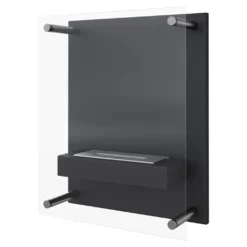Wandkamin Bioethanol GLASS Mit Verglasung Set -Vidailo Verkaufe 622012e66540ef7108ab3d77cf089793