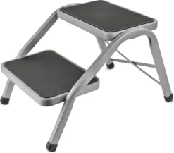 Haba Doppeltrittstufe | 634x381x380mm | Gummiert | 4kg | Bis 150 Kg | Grau