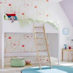 Anstellleiter Hochbettleiter Intercon Maxi Mit 7 Stufen Bis Max. 160 Cm, Mit Einhängehaken Zur Befestigung | Holzleiter | Anlegeleiter