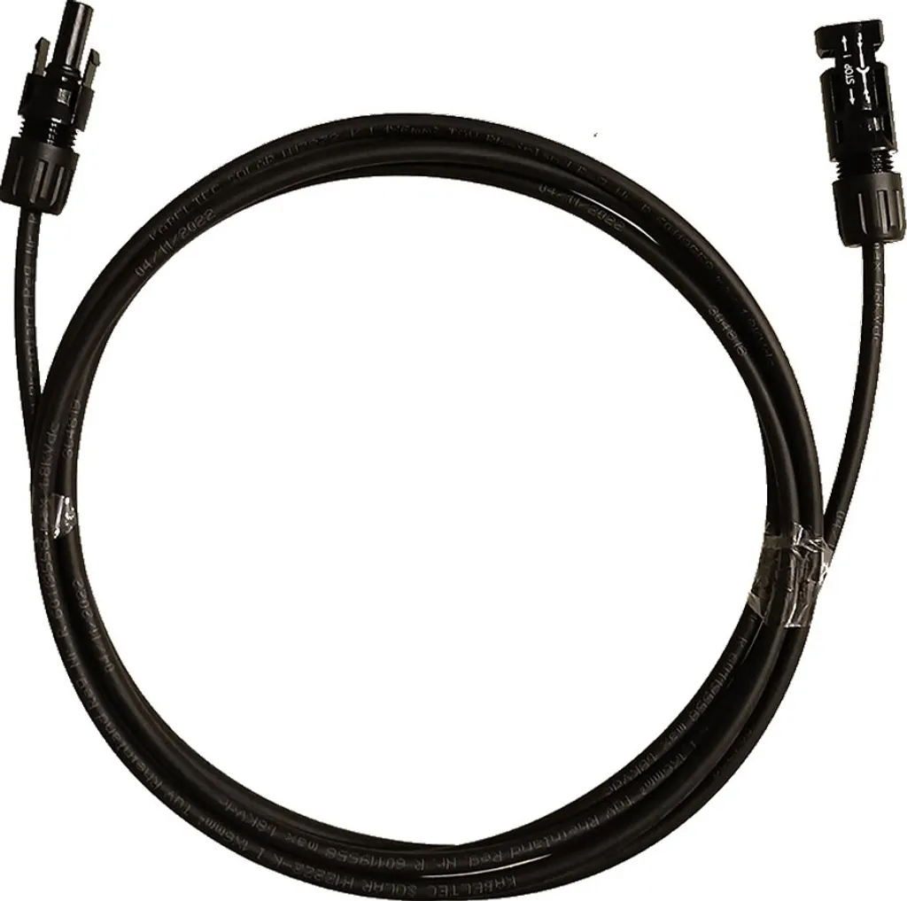 Solarkabel Verbindungskabel MC4 Stecker Original Schwarz 4 Mm² 2m 3 Solarkabel Verbindungskabel MC4 Stecker Original Schwarz 4 Mm² 2m
