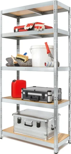 PARKSIDE Schwerlastregal Mit 5 Böden 90x180x40 Cm Steckregal Regal Kellerregal