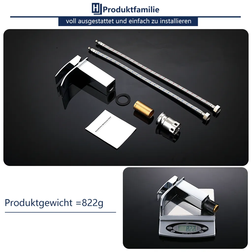 Wasserhahn Bad Wasserfall Badarmatur Messing Waschtischarmatur Für Badezimmer Einhandmischer Waschbecken Armatur Verchromt Silber 12 Wasserhahn Bad Wasserfall Badarmatur Messing Waschtischarmatur Für Badezimmer Einhandmischer Waschbecken Armatur Verchromt Silber – Bild 10