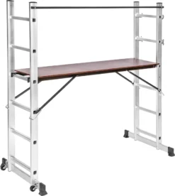 Tectake Mehrzweckleiter Leitergerüst - Silber 10 Tectake Mehrzweckleiter Leitergerüst - Silber -Vidailo Verkaufe 67750365b94f809f9263f3e90e0bb71c