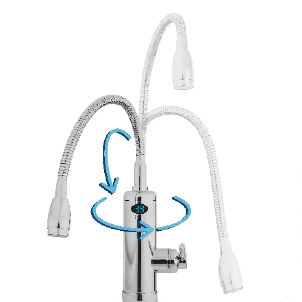 Aquadon Smart Heater Flex Head | Wasserhahn Mit Integriertem Durchlauferhitzer | Flexibler Aufsatz | Digitale LED-Temperaturanzeige | Armatur | Boiler | Das Original Aus Dem TV 7 Aquadon Smart Heater Flex Head | Wasserhahn Mit Integriertem Durchlauferhitzer | Flexibler Aufsatz | Digitale LED-Temperaturanzeige | Armatur | Boiler | Das Original Aus Dem TV – Bild 5