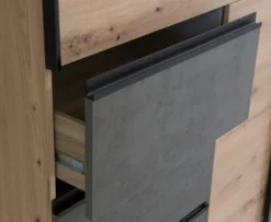 Schiebetüren Schrank Schwebetüren Stauraum Ca. 170 Cm W2QS823E71-C752 WINN Artisan Eiche / Beton Grau -Vidailo Verkaufe 68cff2e4855a3ff4be784d14caa5395b