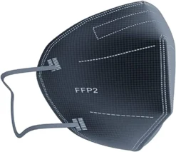 DE+Fachhändler+CE 0598+Blitzversand+10 Stück 5-lagige Schwarze Atemschutzmasken FFP2 Mundschutz, Schutzmaske, Einwegmasken Von Eqomed® -Vidailo Verkaufe 69147f520127280947d24f87e7d92256