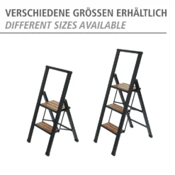Wenko Alu-Design Klapptrittleiter 3-stufig Schwarz -Vidailo Verkaufe 6a4ebb1e4e5e6c9c538409ae4c5bc696