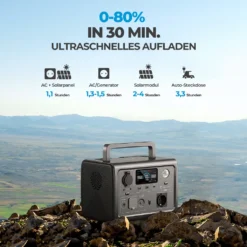 BLUETTI Solarspeicher EB3A Mit PV200 Solarpanel Enthalten, 268Wh Tragbares Stromerzeuger Mit 2*600W (1200W Überspannung) Wechselstromsteckdosen, LiFePO4 Batterie Backup Für Outdoor Camping, Van/RV Reisen, Notfall -Vidailo Verkaufe 6a7f45255f655223fe16dfdb502a26f3 1