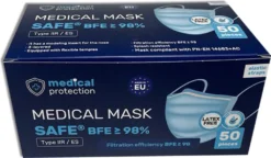 Medizinische Masken SAFE® Mundschutz, 3-lagig, Pink, 50 Stück -Vidailo Verkaufe 6b46b4bd3587f9e25344f4e797b25977