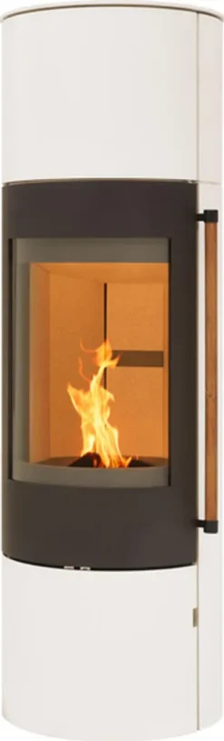H&M Kaminofen EVO 2.1 XL Stahl-Creme Weiß