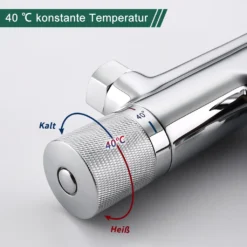 Duscharmatur Mischbatterie Dusche Armatur Thermostat 40℃ Brausethermostat Duschthermostat Chrom Thermostatarmatur -Vidailo Verkaufe 6d0e0c7f58d26bf519fe1e879a16b852