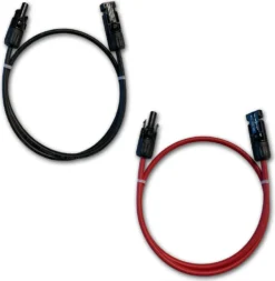 2 X 7 Meter Solarkabel Verlängerungskabel Vollkupfer Verzinnt 4mm2 Mit Stäubli Solarstecker Solarverbinder MC4 Beidseitig Montiert Für PV Photovoltaik Solaranlage Solar Kabel Verlängerung Solarpanel Schwarz Und Rot 4 Mm2 4 Mm²