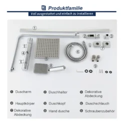 Duschsystem Mit Thermostat Regendusche Duschset Inkl. Duschkopf Handbrause Und Duschstange Duschsäule Für Dusche Duscharmatur 20 Duschsystem Mit Thermostat Regendusche Duschset Inkl. Duschkopf Handbrause Und Duschstange Duschsäule Für Dusche Duscharmatur -Vidailo Verkaufe 6df92609f7a878a5685fd495ea28c5f4
