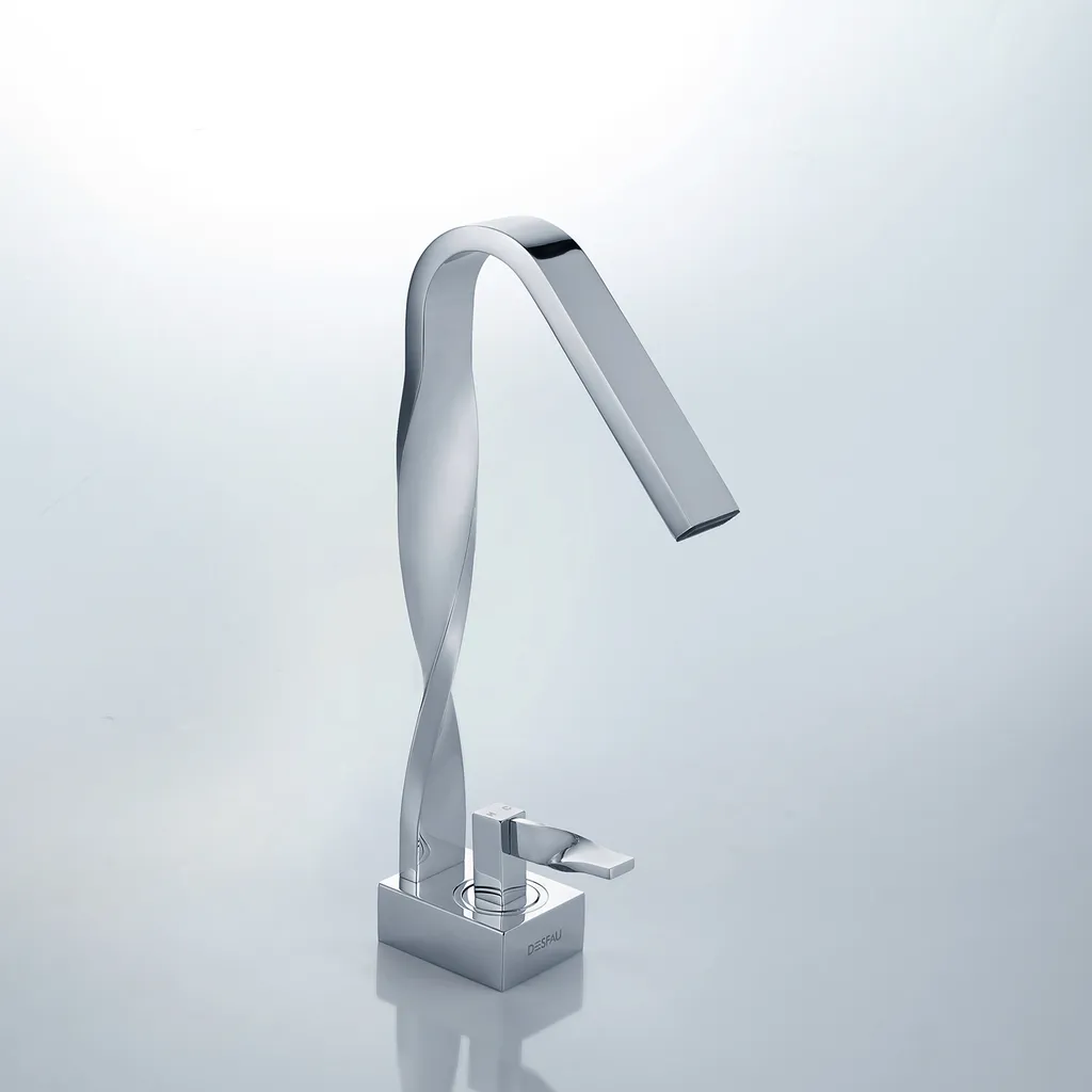 Design-Waschtischarmatur Wasserfall Mischbatterie Wasserhahn Bad Badarmatur Waschbeckenarmatur Chrom Einhebelmischer Badezimmer 7 Design-Waschtischarmatur Wasserfall Mischbatterie Wasserhahn Bad Badarmatur Waschbeckenarmatur Chrom Einhebelmischer Badezimmer – Bild 5