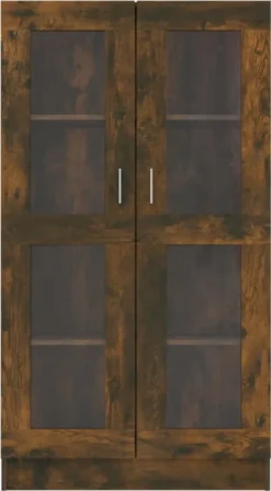 VidaXL Vitrinenschrank Räuchereiche 82,5x30,5x150 Cm Holzwerkstoff -Vidailo Verkaufe 6ebd8a3b0dbd50c3be04bbf0c056e45d