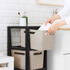 ROTHO Tower 3 X 16 L BRISEN Mit Rollen, Farbe:Cappuccino 7 ROTHO Tower 3 X 16 L BRISEN Mit Rollen, Farbe:Cappuccino -Vidailo Verkaufe 6f66aa5b04d438bb198bf5c2892ba448