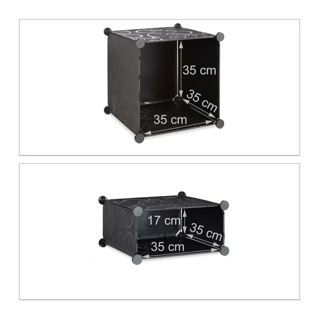 Relaxdays Regalsystem 4 Fächer 7 Relaxdays Regalsystem 4 Fächer – Bild 5