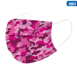 90 Stück 3-lagig Tarnung Gesichtsmaske Mundschutz Einwegmaske Mund-Nasen Masken Unisex -Vidailo Verkaufe 6f98fa1aa2613d8a31491a80f34a4875